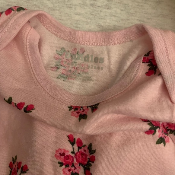 Long Sleeve Flower Onesie - Picture 3 of 3